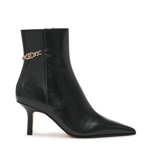 Auora Bootie BLACK LEAT