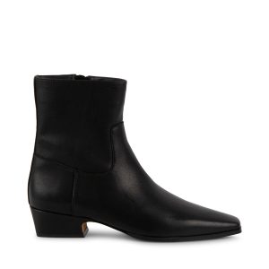 Dusty Bootie BLACK LEATHER