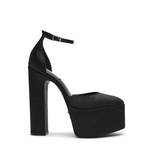 Selestine Pump BLK SATIN